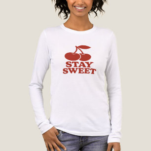 Rote Kirsche Weiß Tri-Blend Shirt