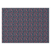 Rote Kirschen auf dunkelblau Tischdecke (Vorderseite (Horizontal))