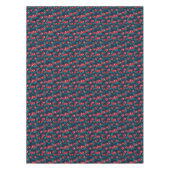 Rote Kirschen auf dunkelblau Tischdecke (Vorderseite)