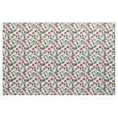 Rote Kirschen auf Weiß Stoff (Fat Quarter (45,7 x 55,9 cm))