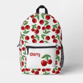 Rote Kirschen Früchte überall Personalisiert Bedruckter Rucksack (Vorderseite)
