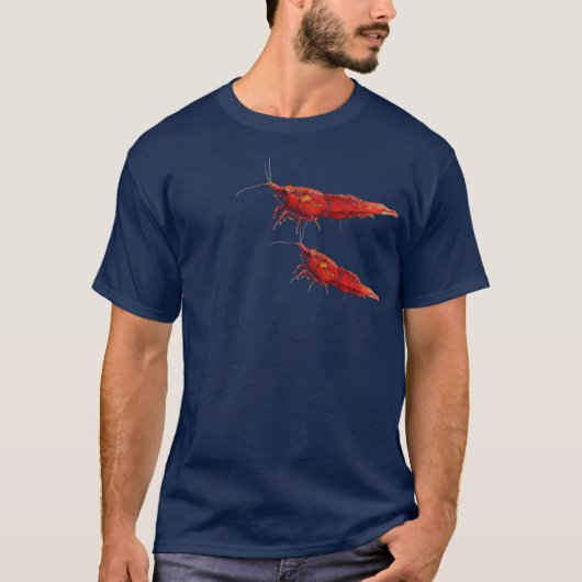 Rote Kirschen-Garnelen T-Shirt (Vorderseite)