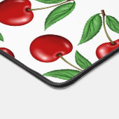 Rote Kirschen Grafik über das gesamte Muster Schreibtischunterlage (Ecke)