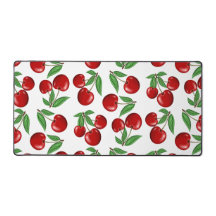 Rote Kirschen Grafik über das gesamte Muster