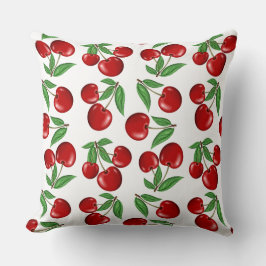 Rote Kirschen in allen Mustern Kissen