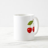 Rote Kirschen Kaffeetasse (VorderseiteRechts)