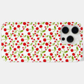 Rote Kirschen Muster Kirsche Case-Mate iPhone Hülle (Rückseite (Horizontal))
