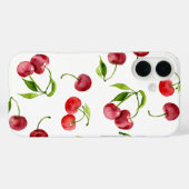 Rote Kirschen niedliche Aquarellfrucht Case-Mate iPhone Hülle (Rückseite (Horizontal))