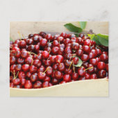 Rote Kirschen Postkarte (Vorderseite)
