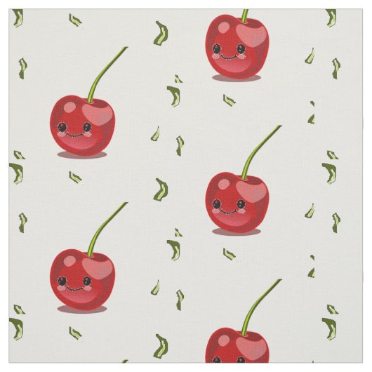 Rote Kirschen Stoff (Muster)