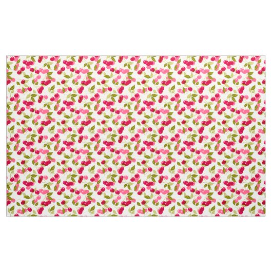Rote Kirschen Stoff (Yard (91,4 cm))