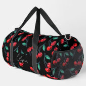 Rote Kirschen, süß Duffle Bag (Rechte Ecke)