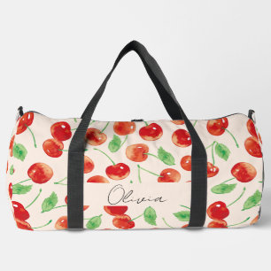 Rote Kirschen, süß Duffle Bag