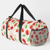 Rote Kirschen, süß Duffle Bag (Rechte Ecke)