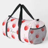 Rote Kirschen, süß Duffle Bag (Rechte Ecke)