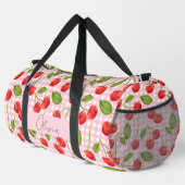 Rote Kirschen, süß Duffle Bag (Rechte Ecke)