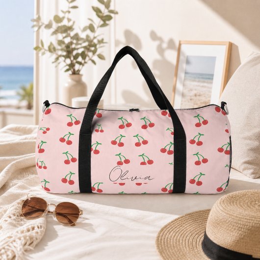Rote Kirschen, süß Duffle Bag