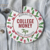 Rote Kirschen, wertvolle Tipps, Uni Geld Button (Beispiel)