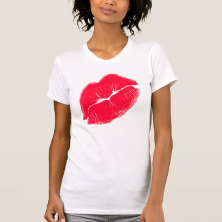 Rote Kissy Lippen T-Shirt