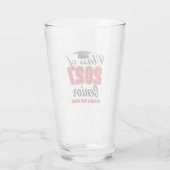 Rote Klasse 2027 Senior Custom High School Glas (Rückseite)
