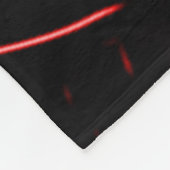Rote klassische Dämon-Samurai-Gewohnheit groß Fleecedecke (Ecke)