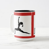 Rote klassische Tasse/Farbwahl / Kaffeecup (15 OZ) Zweifarbige Tasse (Vorderseite Links)