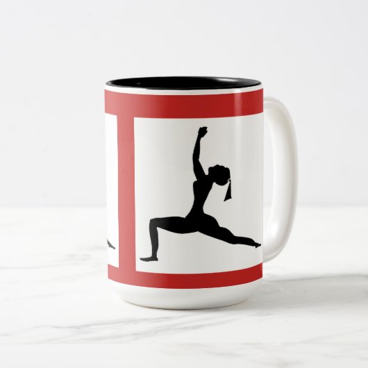 Rote klassische Tasse/Farbwahl / Kaffeecup (15 OZ) Zweifarbige Tasse (VorderseiteRechts)