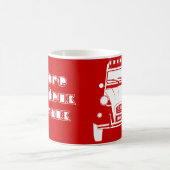 Rote klassische Transportwagen-Tasse Citroen 2CV Kaffeetasse (Mittel)