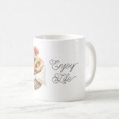 Rote Klatschmohnblumen-Brezeln Kaffeetasse (VorderseiteRechts)