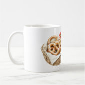 Rote Klatschmohnblumen-Brezeln Kaffeetasse (Links)
