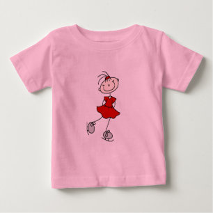 Rote Kleid Figur Eisläufer T-Shirts und Geschenke