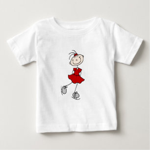 Rote Kleid Figur Eisläufer T-Shirts und Geschenke