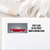 ROTE KLEINE KLASSIKER-RÜCKSENDEADRESSEN-AUFKLEBER (Insitu)