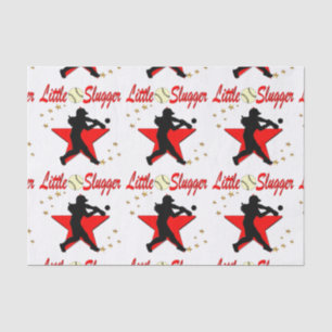 ROTE KLEINE LÖSCHER-SOFTBALLMÄDCHENDESIGN SEIDENPAPIER