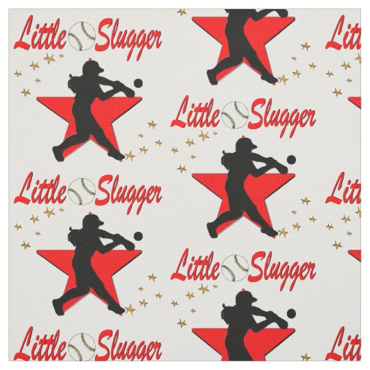 ROTE KLEINE LÖSCHER-SOFTBALLMÄDCHENDESIGN STOFF (Muster)