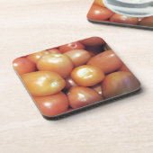 Rote kleine Tomaten Untersetzer (Linke Seite)