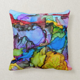 Rote Klippen am Sonnenuntergang Kissen