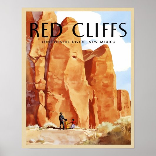 Rote Klippen Mew Mexico Poster (Vorne)