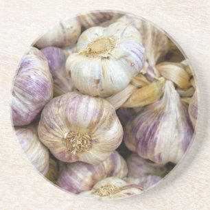 Rote Knoblauch Sandstein Untersetzer