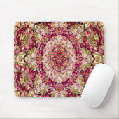 Rote Knospen-Mandala… Mousepad (Mit Mouse)