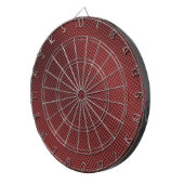 Rote Kohlenstoff-Faser gemustert Dartscheibe (Vorderseite rechts)