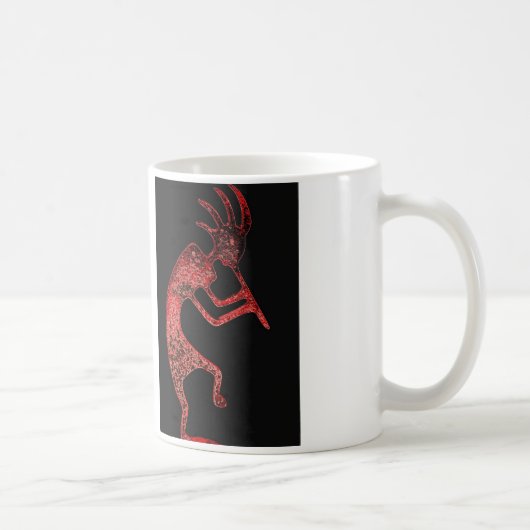 Rote Kokopelli-Tasse Kaffeetasse (Rechts)