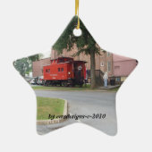 Rote Kombüse in der Litiz Penna Keramik Ornament (Hinten)