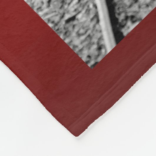 Rote Kombüsen-viktorianischer Dampf-Zug Fleecedecke (Ecke)