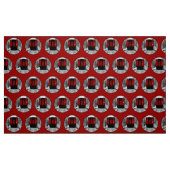 Rote Kombüsen-viktorianischer Dampf-Zug Stoff (Fat Quarter (45,7 x 55,9 cm))