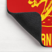 Rote kommunistische Flagge der Volksrepublik Kalif Mousepad (Ecke)