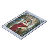 Rote Königin mit Blauen Vögeln Notizblock (Linke Seite)