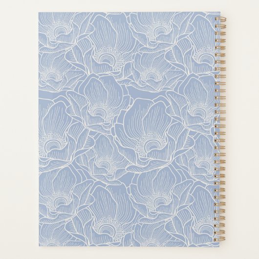 Rote Königin mit Blauen Vögeln Planer (Rückseite)