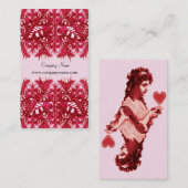 rote Königinherz-Firmennamen-Visitenkarte Visitenkarte (Vorne/Hinten)
