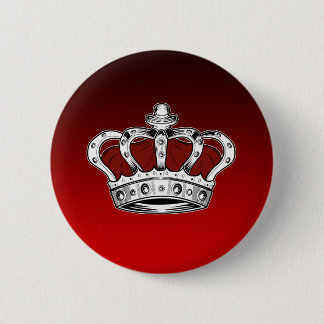 Rote Königskrone Schwarzer Roter Farbverlauf Button